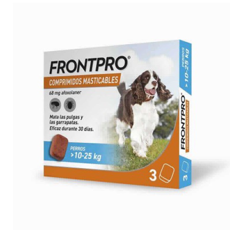 FRONTPRO 10-25 kg 3 Comprimidos Masticables