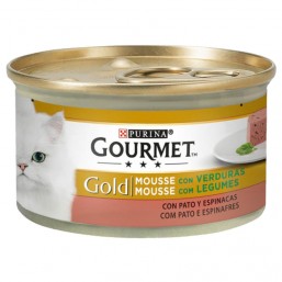 PURINA Gourmet Gold Mousse Pato y Espinacas 85gr